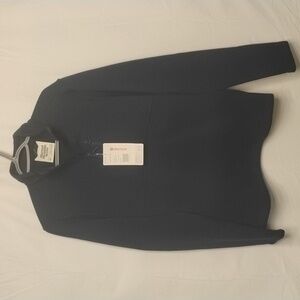 Marmot arctic navy blue medium drop line half zip fleece sweater for men